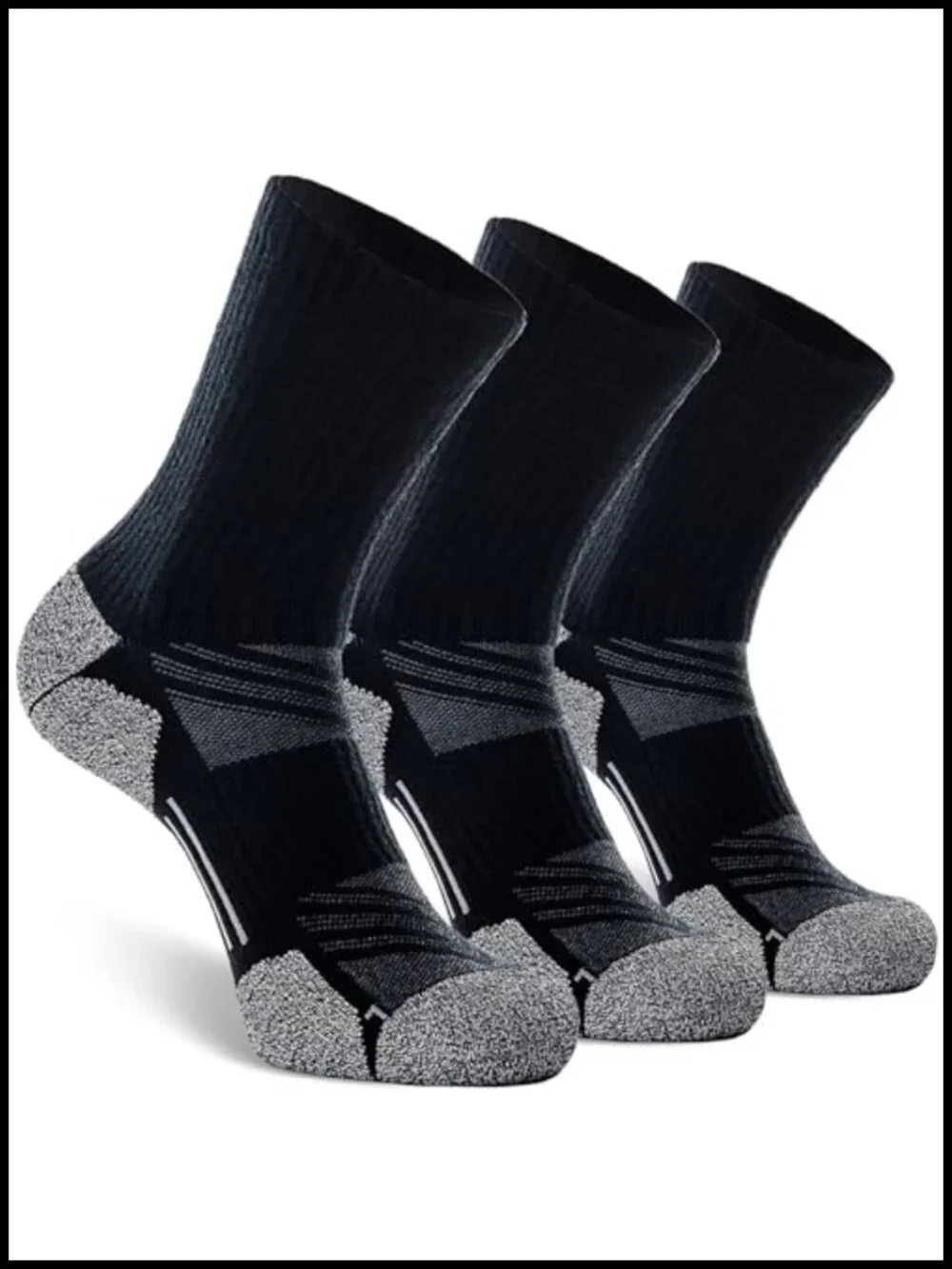 Crew Hiking Socks Cushion Moisture Wicking Arch Compression Boot Socks